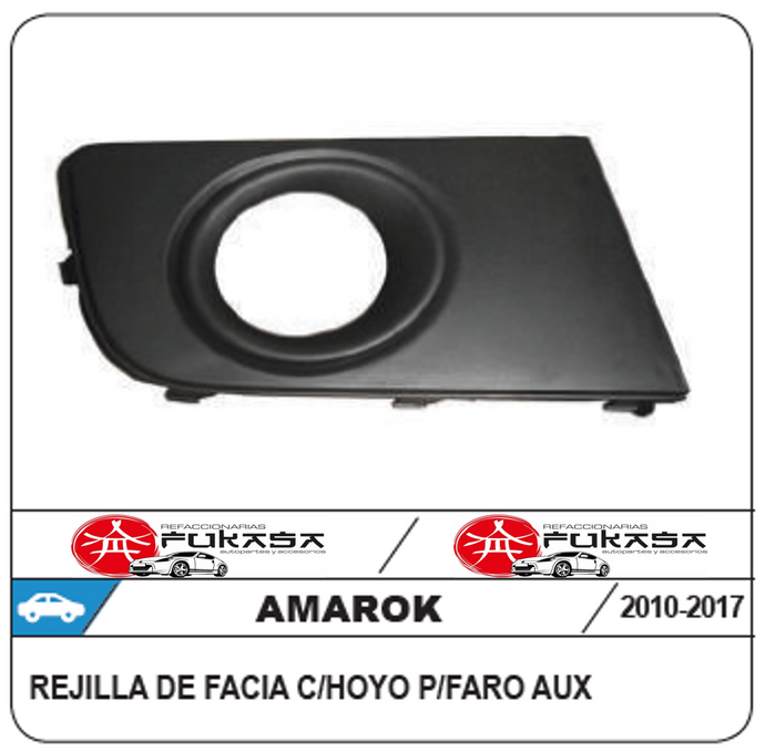 REJILLA DERECHA CON ORIFICIO PARA FARO AUXILIAR VW AMAROK