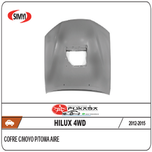 COFRE TOYOTA HILUX 4WD 12-15 C/HOYO P/TOMA AIRE (GRIS) *IMP