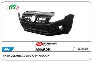 FACIA DELANTERA CON ORIFICIO PARA FARO AUXILIAR Y PARRILLA VW AMAROK 10 17