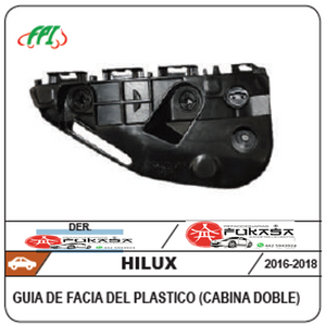 GUIA FACIA DEL DER TOYOTA HILUX 16-19 (CABINA DOBLE) PLASTICO *IMP