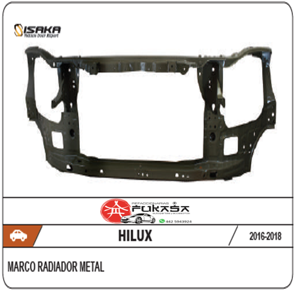 MARCO RADIADOR TOYOTA HILUX 16-19  METAL *IMP