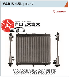 RADIADOR TOYOTA YARIS 1.5 06-14 *ISAKA