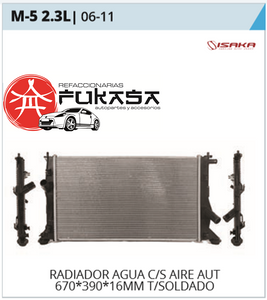 RADIADOR MAZDA CX-7 2.3L/2.5L 07-12 C/S AIRE AUT 780*470*26MM T/SOLDADO *IMP