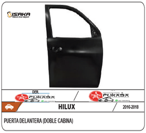 PUERTA DEL DER TOYTA HILUX 16-19  (DOBLE CABINA) (COLOR/GRIS) *IMP