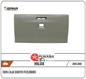 TAPA BATEA TOYOTA HILUX 06-08  S/HOYO P/CILINDRO (COLOR/GRIS) *IMP