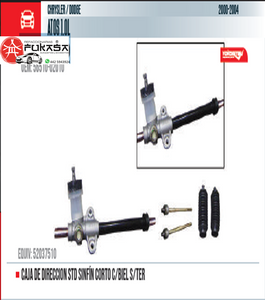CAJA DE DIRECCION STD SINFÍN CORTO C/BIEL S/TER  CHRYSLER/DODGE  ATOS 1.0L  2000-2004 *IMP