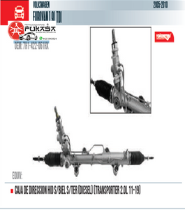 CAJA DE DIRECCION HID S/BIEL S/TER (DIESEL) (TRANSPORTER 2.0L 11-15) (YOKOMITSU) EUROVAN 1.9L TDI 2005 2010 *IMP