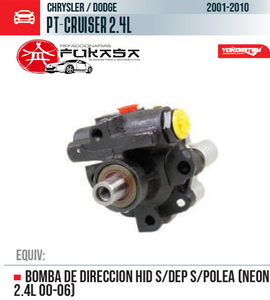 BOMBA DE DIRECCION HID S/DEP S/POLEA (NEON 2.4L 00-06)  CHRYSLER/DODGE  PT-CRUISER 2.4L  2001-2010 *IMP