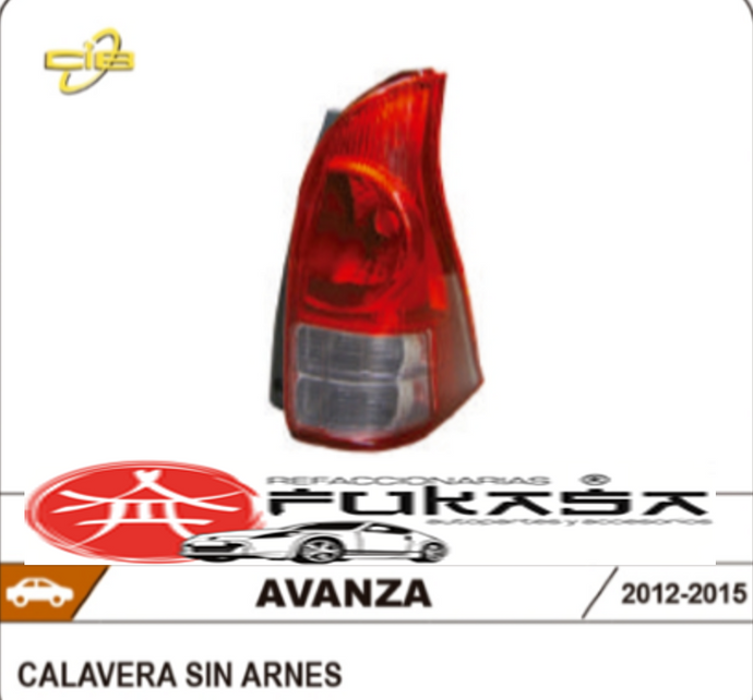 CALAVERA DERECHA AVANZA SIN ARNES