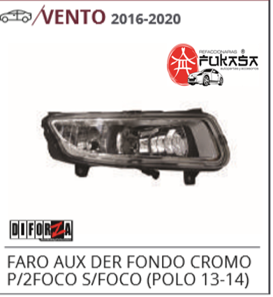 FARO AUX IZQ VENTO 2 FOCO