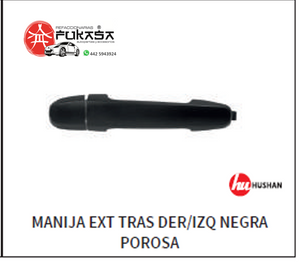 MANIJA EXT TRAS DER/IZQ TOYOTA HILUX 06-12 NEGRA POROSA *IMP