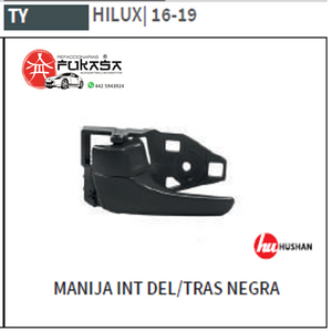 MANIJA INT DEL/TRAS DER TOYOTA HILUX 16-19  NEGRA *IMP