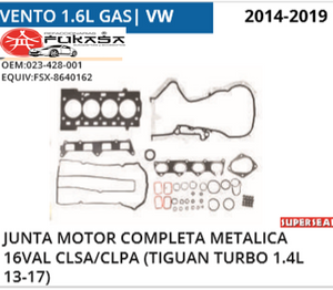 JUNTA MOTOR VENTO COMPLETO