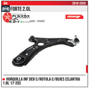 HORQUILLA INF DER ELANTRA 1.8L 17 20 KIA FORTE 2.0L 2019 2020 *IMP