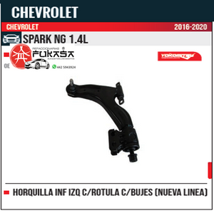 HORQUILLA INF IZQ CHEVROLET SPARK NG 1.4L 16 20 NUEVA LINEA *IMP