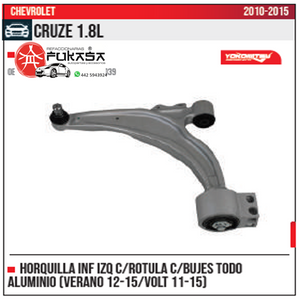 HORQUILLA INF IZQ TODO ALUMINIO CRUZE 1.8L 2010 2015 *IMP