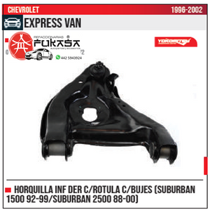 HORQUILLA SUP DER IZQ SUBURBAN TAHOE SIERRA CHEVROLET EXPRESS VAN 2003 2014 *IMP