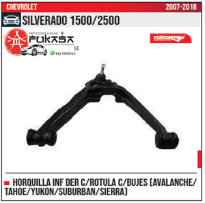 HORQUILLA INF DER AVALANCHE TAHOE YUKON SUBURBAN SIERRA CHEVROLET SILVERADO 1500 2500 2007 2018 *IMP