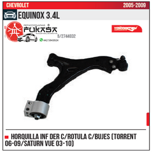 HORQUILLA INF DER EQUINOX 3.4L 2005 2009 *IMP