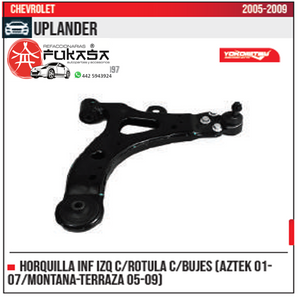 HORQUILLA INF IZQ AZTEK 01 07 MONTANA TERRAZA 05 09 CHEVROLET UPLANDER 2005 2009 *IMP