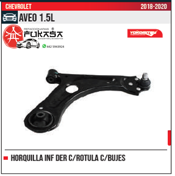 HORQUILLA INF DER AVEO 1.5L 18 20 *IMP