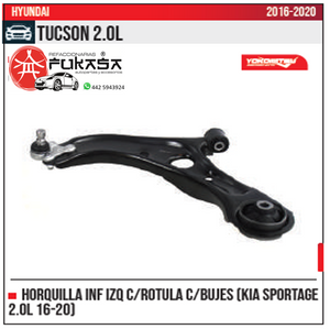 HORQUILLA INF IZQ KIA SPORTAGE 2.0L 16 20 HUNDAI TUCSON 2.0L 2016 2020 *IMP