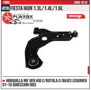 HORQUILLA INF DER HID FIESTA IKON 1.3L 1.4L 1.6L 1998 2010 *IMP