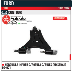 HORQUILLA INF DER MYSTIQUE 95 97 CONTOUR 1993 1997 *IMP