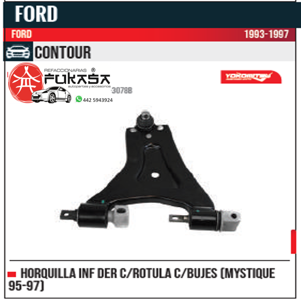 HORQUILLA INF DER MYSTIQUE 95 97 CONTOUR 1993 1997 *IMP