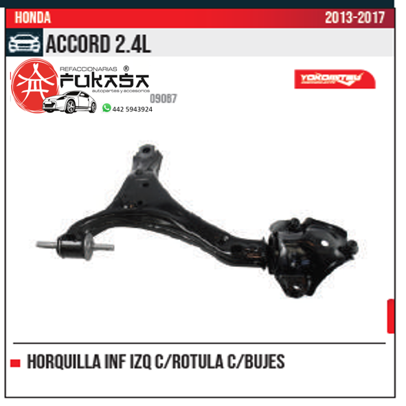 HORQUILLA INF IZQ HONDA ACCORD 2.4L 2013 2017 *IMP