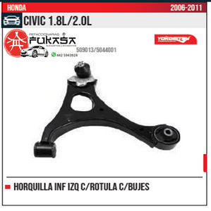 HORQUILLA INF IZQ CIVIC 1.8L 2.0L 2006 2011 *IMP