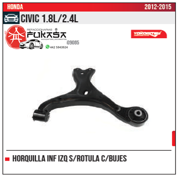 HORQUILLA INF IZQ S ROTULA HONDA CIVIC 1.8L 2.4L 2012 2015 *IMP