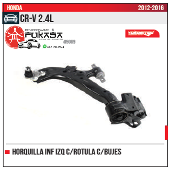 HORQUILLA INF IZQ HONDA CR V 2.4L 2012 2016 *IMP