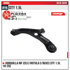 HORQUILLA INF IZQ FIT 1.5L 18 20 HONDA CITY 1.5L 2018 2020 *IMP