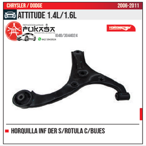 HORQUILLA INF DER S ROTULA ATTITUDE 1.4L 1.6L 2006 2011 *IMP