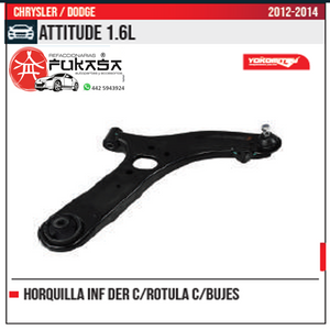 HORQUILLA INF DER ATTITUDE 1.6L 2012 2014 *IMP