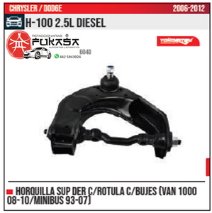 HORQUILLA SUP DER MINIBUS 93 07 H 100 2.5L DIESEL 2006 2012 *IMP