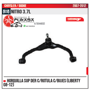 HORQUILLA SUP DER LIBERTY 08 12 NITRO 3.7L 2007 2012 *IMP