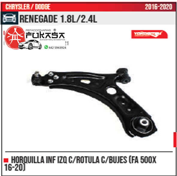 HORQUILLA SUP DER IZQ CHRYSLER DODGE LIBERTY 3.7L 2 4WD 2002 2007 *IMP