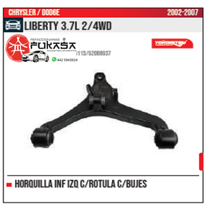 HORQUILLA INF IZQ S ROTULA LIBERTY 3.7L 2 4WD 2002 2007 *IMP