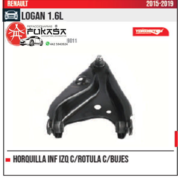 HORQUILLA INF IZQ RENAULT LOGAN 1.6L 2015 2019 *IMP