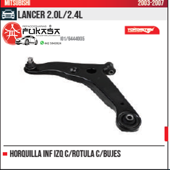 HORQUILLA INF IZQ LANCER 2.0L 2.4L 2003 2007 *IMP