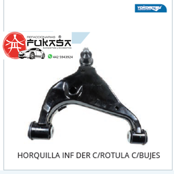 HORQUILLA SUSPENSION INF DER TOYOTA HILUX 4X4 06 14 C RUTULA *