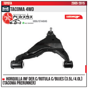 HORQUILLA SUPENSION INF DER TOYOTA TACOMA 05 13 4X4 C RUTULA *