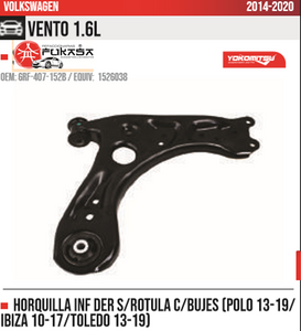 HORQUILLA INF DER POLO IBIZA VENTO VW *IMP