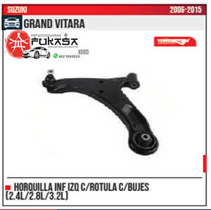 HORQUILLA INF IZQ 2.4L 2.8L 3.2L SUZUKI GRAND VITARA 2006 2015 *IMP