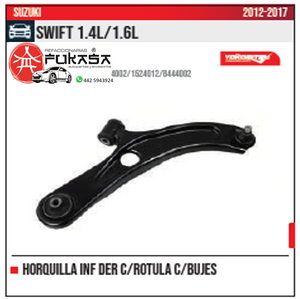 HORQUILLA INF DER SWIFT 1.5L 1.6L 2012 2017 *IMP